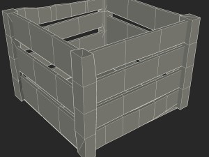 wooden crate 3D 모델