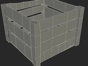 wooden crate 3D Model