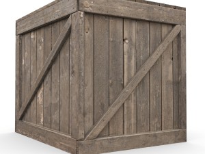 wooden box 3D Model