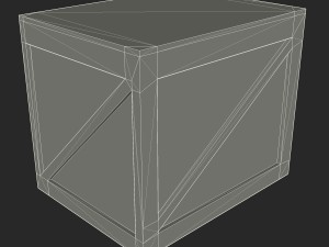 wooden box 3D Model
