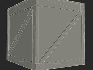 wooden box 3D Model