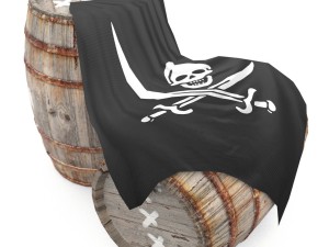 rum wooden barrels - pirate style 3D Model