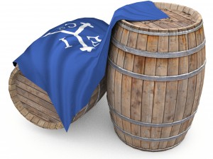 rum wood barrels - east indian trading style 3D Модель