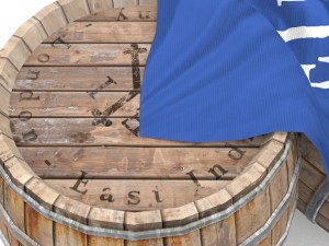 rum wood barrels - east indian trading style 3D Модель