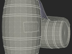 rum wood barrels - east indian trading style 3D Модель