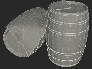 rum wood barrels - east indian trading style 3D Модель