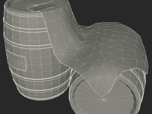 rum wood barrels - east indian trading style 3D Модель