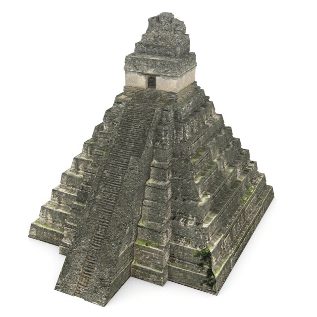 tikal temple 1 Modelo 3D .c4d .max .obj .3ds .fbx .stl .blend 
