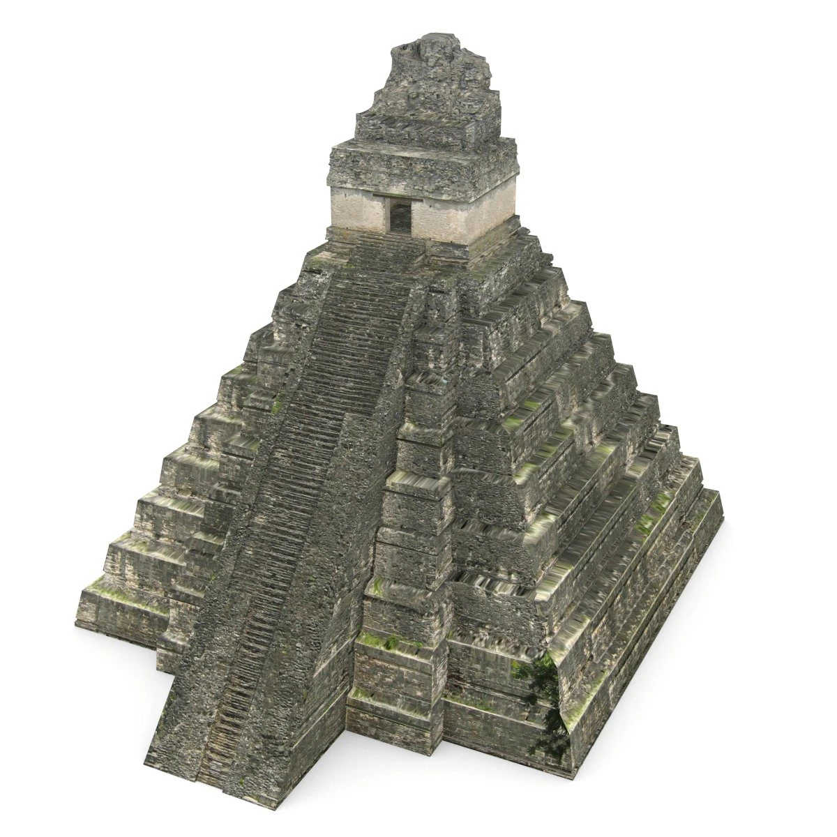 Tikal-Tempel 1 3D Modell .c4d .max .obj .3ds .fbx .stl .blend
