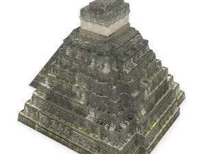 tikal temple 1 Modelo 3D
