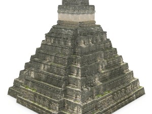 tikal temple 1 Modelo 3D