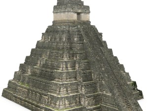 tikal temple 1 Modelo 3D