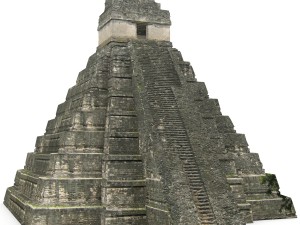 tikal temple 1 Modelo 3D