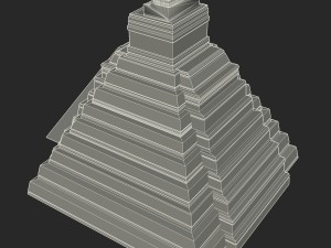 tikal temple 1 Modelo 3D