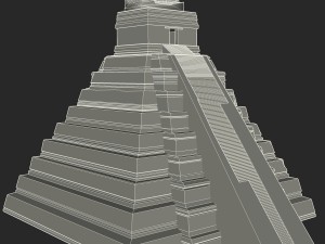 tikal temple 1 Modelo 3D