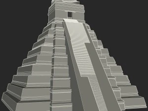 Tikal-Tempel 1 3D Modell