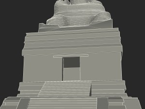 tikal temple 1 Modelo 3D