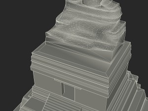 tikal temple 1 Modelo 3D