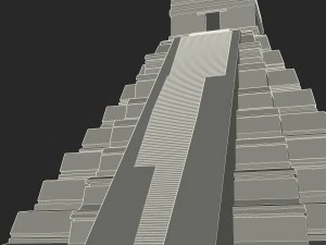 Tikal-Tempel 1 3D Modell