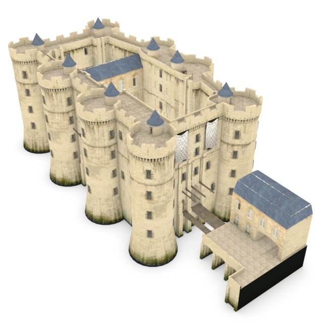 la bastille Modelo 3D .c4d .max .obj .3ds .fbx .stl .blend 