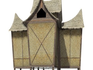 minangkabau hut Model 3D