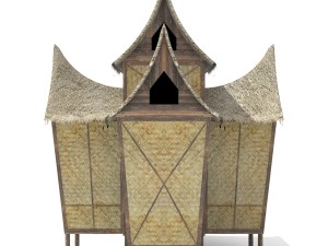 minangkabau hut Model 3D