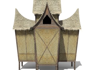 minangkabau hut Model 3D