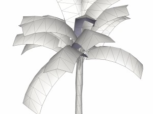 banana tree low poly Modelo 3D