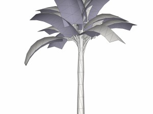 banana tree low poly Modelo 3D