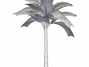 banana tree low poly Modelo 3D