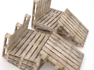 european pallets collection 3D Model