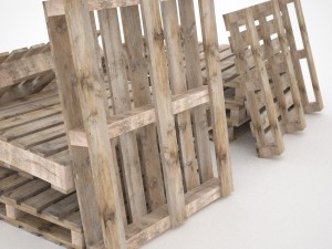 european pallets collection 3D Model