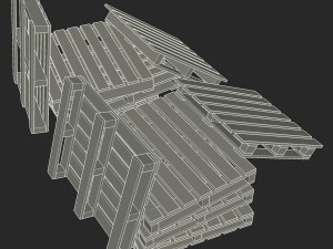 european pallets collection 3D Model