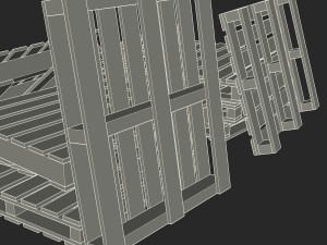 european pallets collection 3D Model