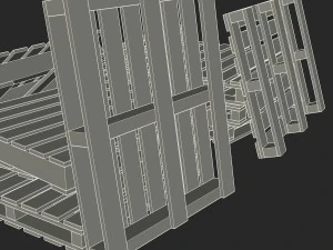 european pallets collection 3D Model