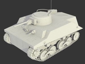 tank type 2 ka-mi 3D मॉडल