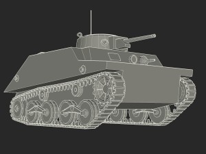 tank type 2 ka-mi 3D मॉडल