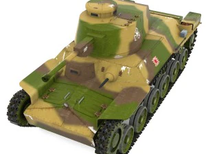 tanque tipo 95 chi-ha Modelo 3D