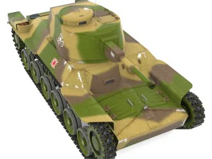 tank type 95 chi-ha 3D Model