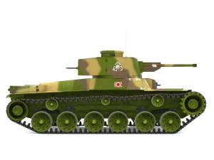 tank type 95 chi-ha 3D Model