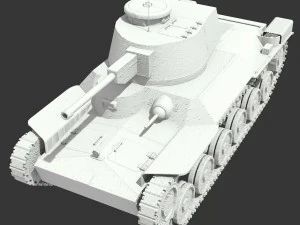 tank type 95 chi-ha 3D Model