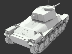 tank type 95 chi-ha 3D Модель