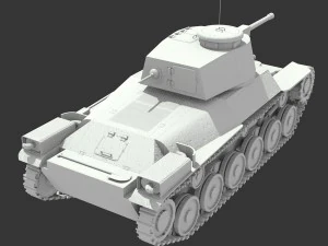 tank type 95 chi-ha 3D Model