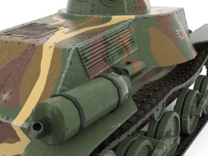 tank type 95 ha-go Modelo 3D