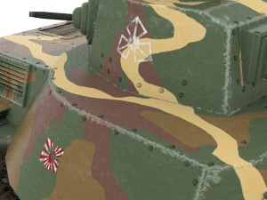 tank type 95 ha-go Modelo 3D