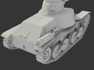 tank type 95 ha-go Modelo 3D
