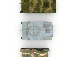 japanes tanks collection 3D Model