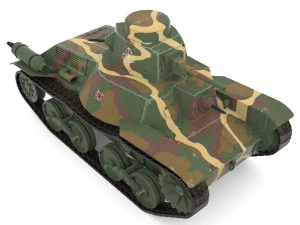 japanes tanks collection 3D Model
