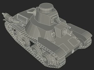 japanes tanks collection 3D Model