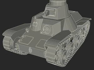 japanes tanks collection 3D Model